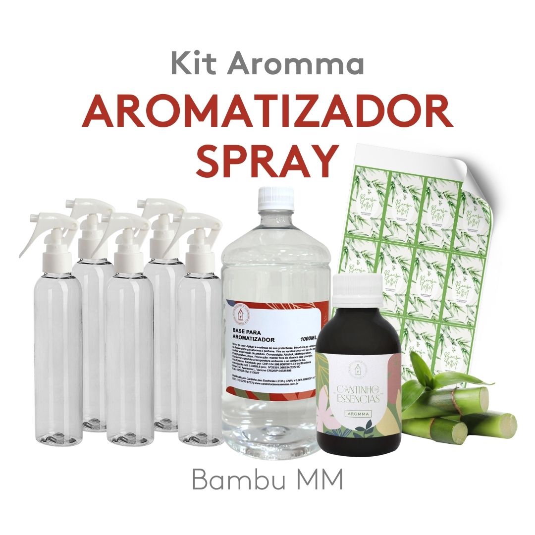 Kit Aromatizador Spray Linha Aromma Bambu