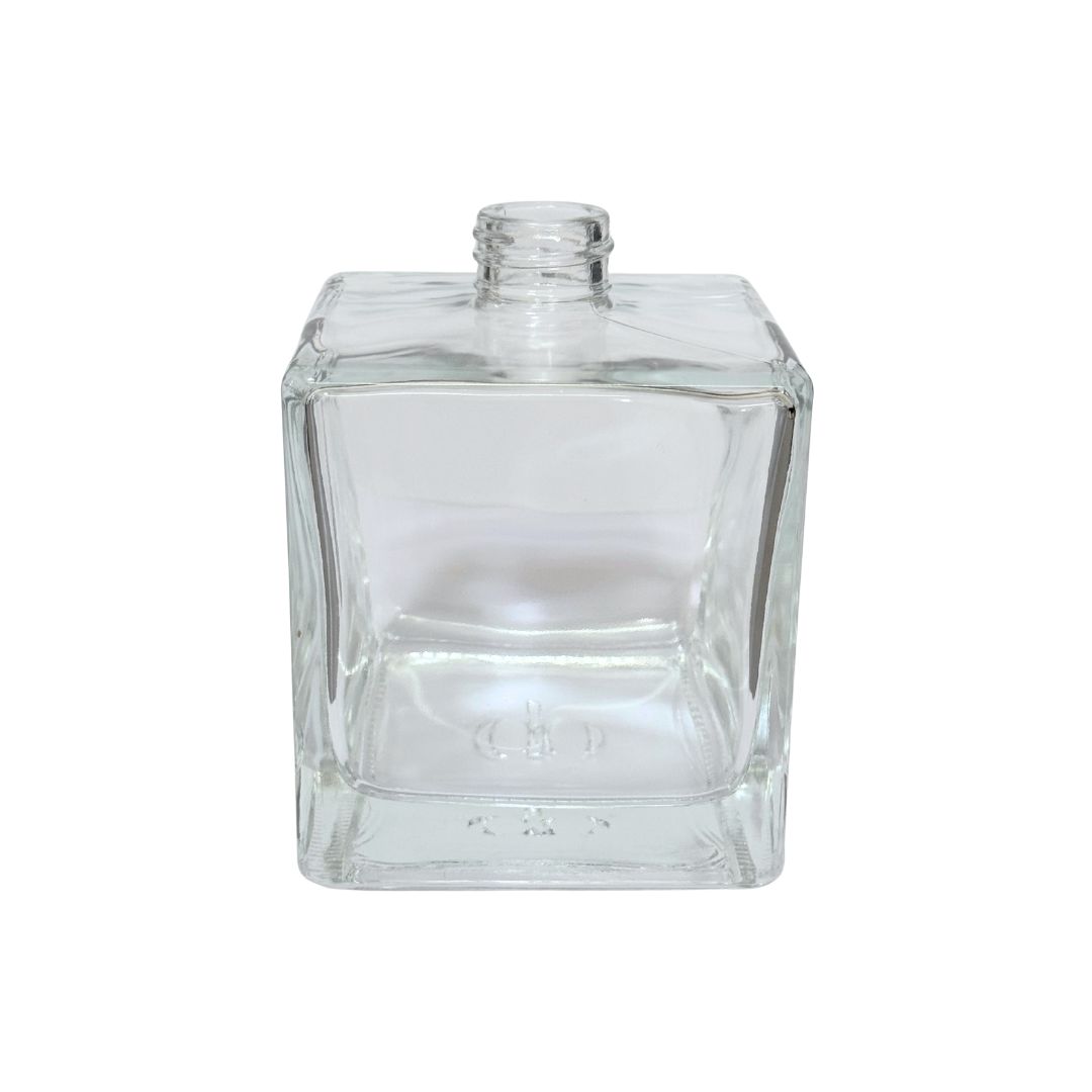 Vidro Cubo Incolor 500ml Rosca 28mm