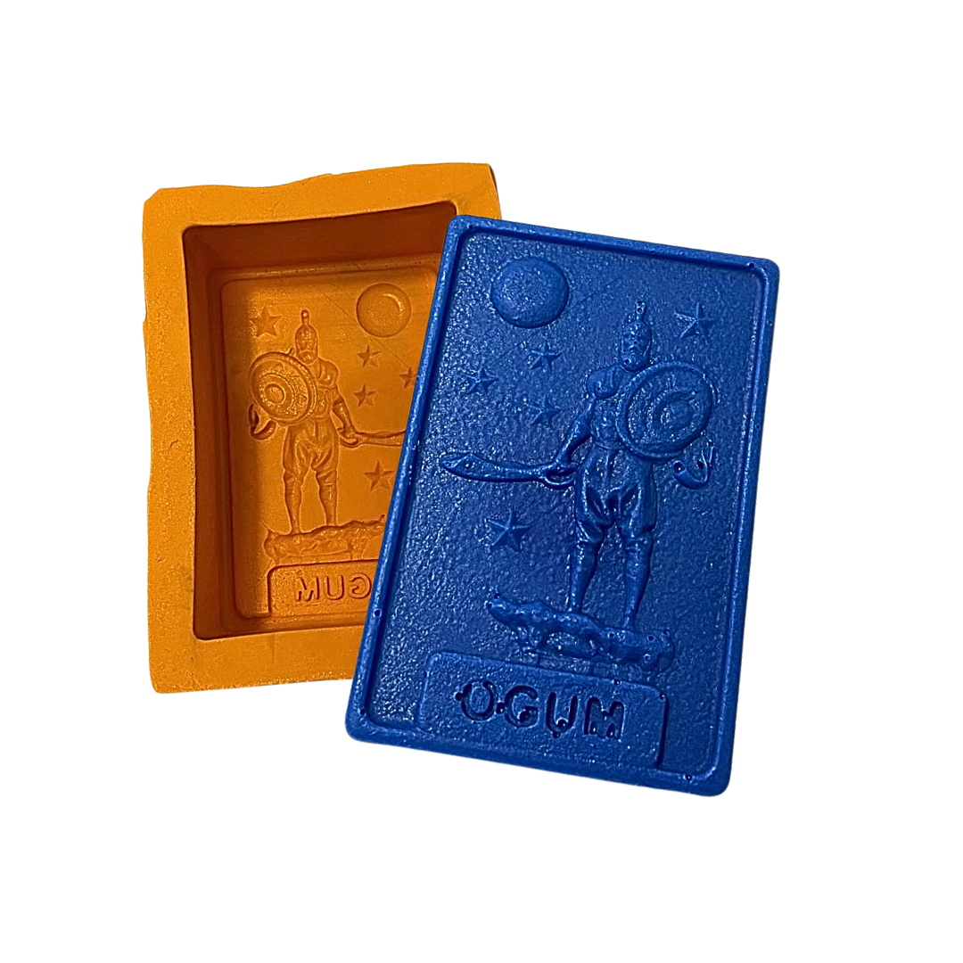 Molde De Silicone P/ Sabonete Orixá Ogum