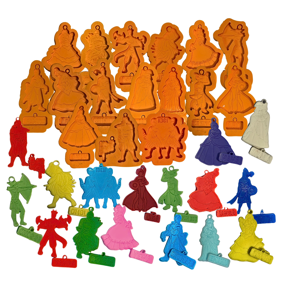 Molde De Silicone Kit Mini Orixás 16 Modelos