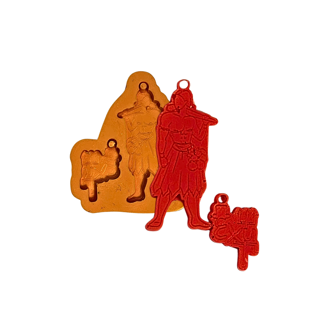 Molde De Silicone Mini Orixá Exu