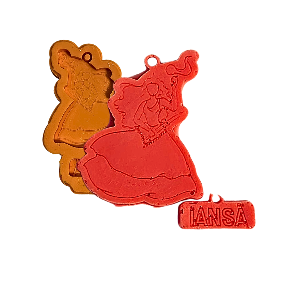 Molde De Silicone Mini Orixá Iansã