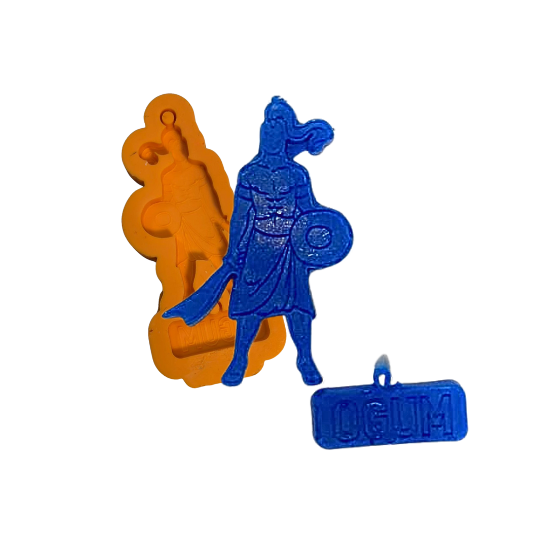 Molde De Silicone Mini Orixá Logun Edé