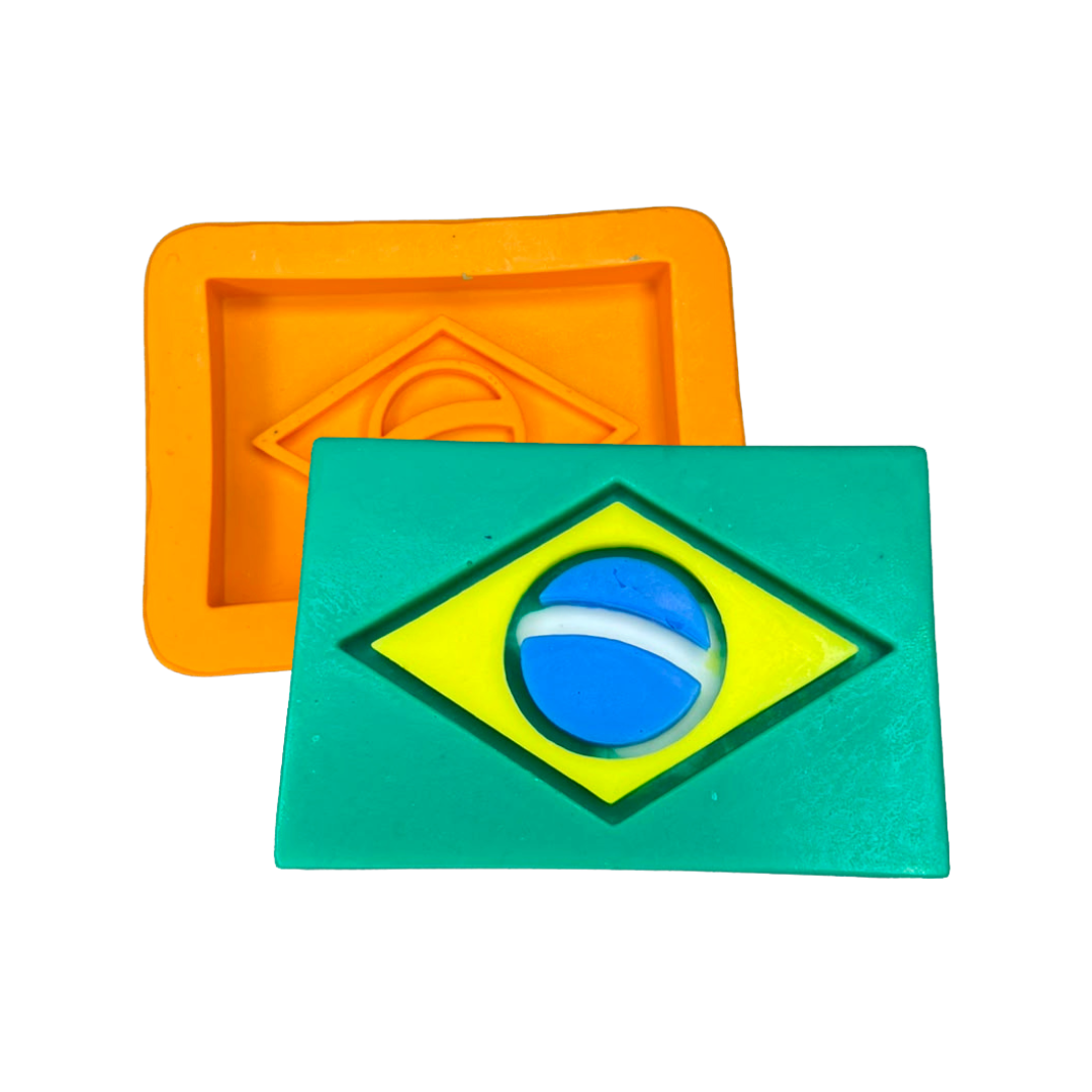 Molde De Silicone Bandeira Do Brasil