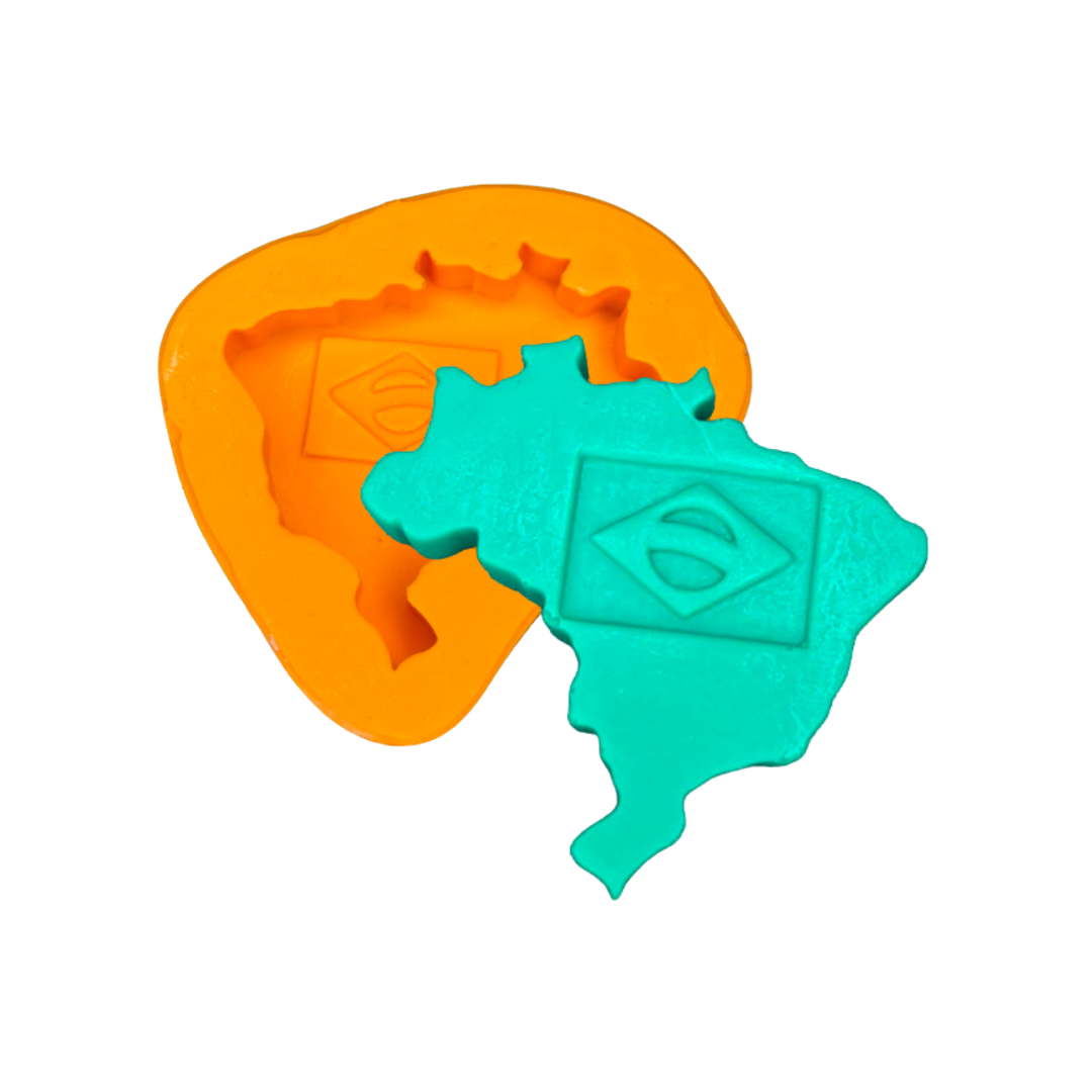 Molde De Silicone Mapa Do Brasil