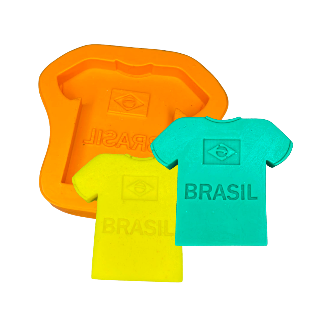 Molde De Silicone Camiseta Do Brasil