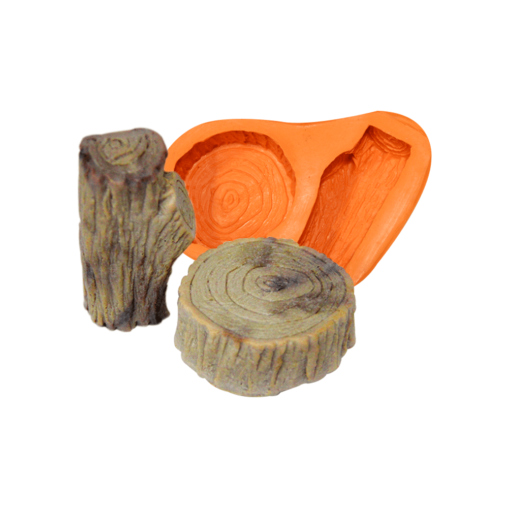 Molde de Silicone Troncos de Árvore