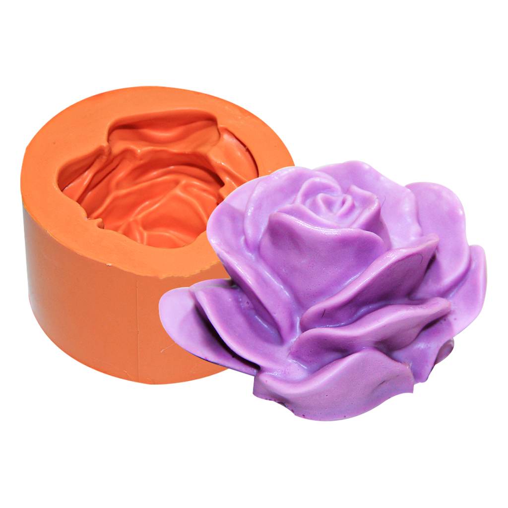 Molde de Silicone Rosa Aberta G