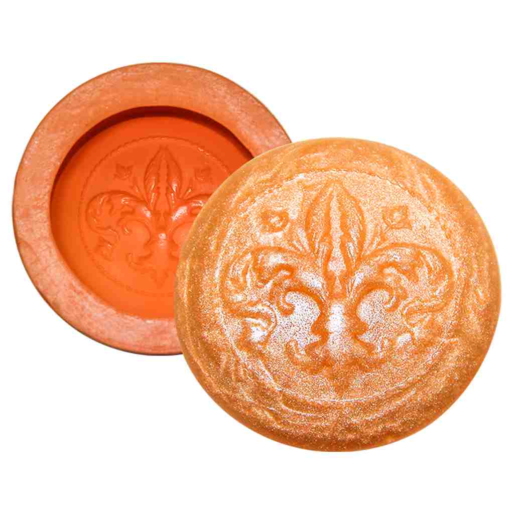 Molde de Silicone Redondo Flor de Lis