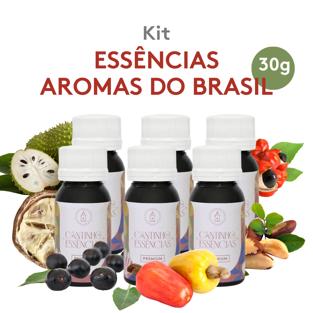 Kit Essências 30g Aromas Do Brasil - 6und