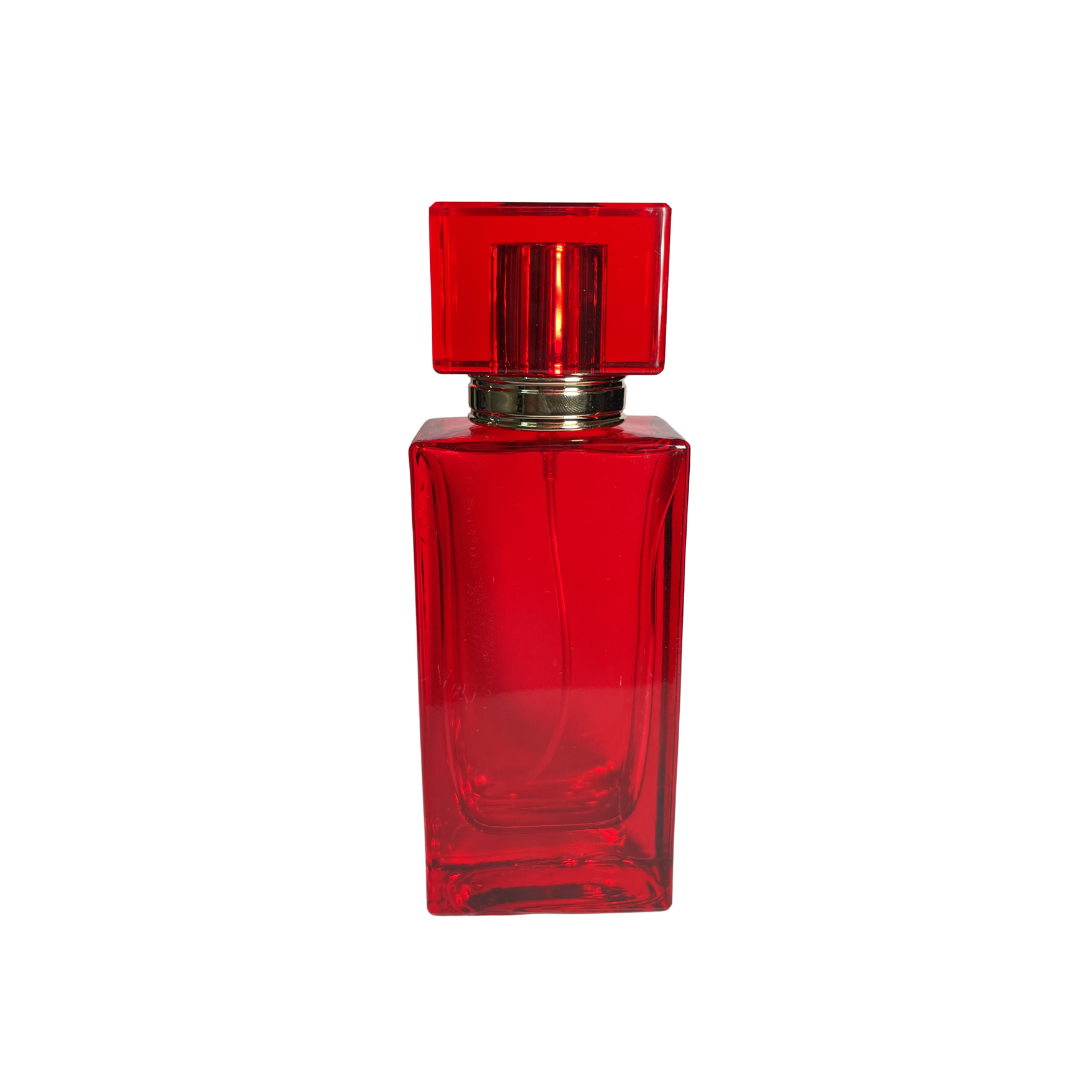 Vidro Label Vermelho 50 Ml C/ Tampa