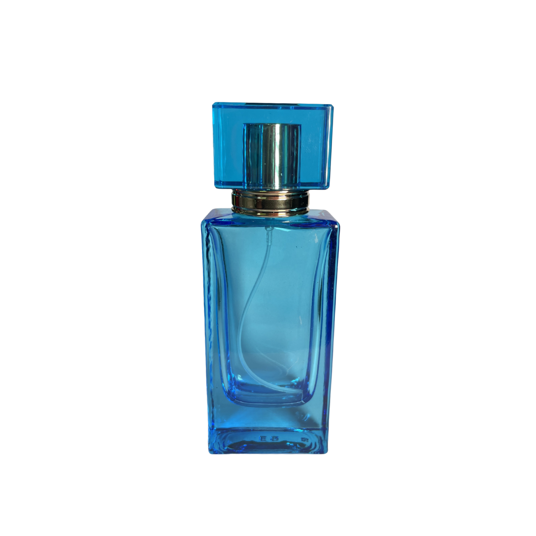 Vidro Label Azul 50 Ml C/ Tampa
