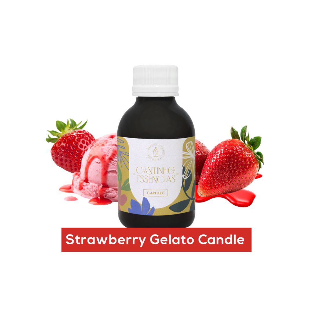 Essência Strawberry Gelato Candle 100g