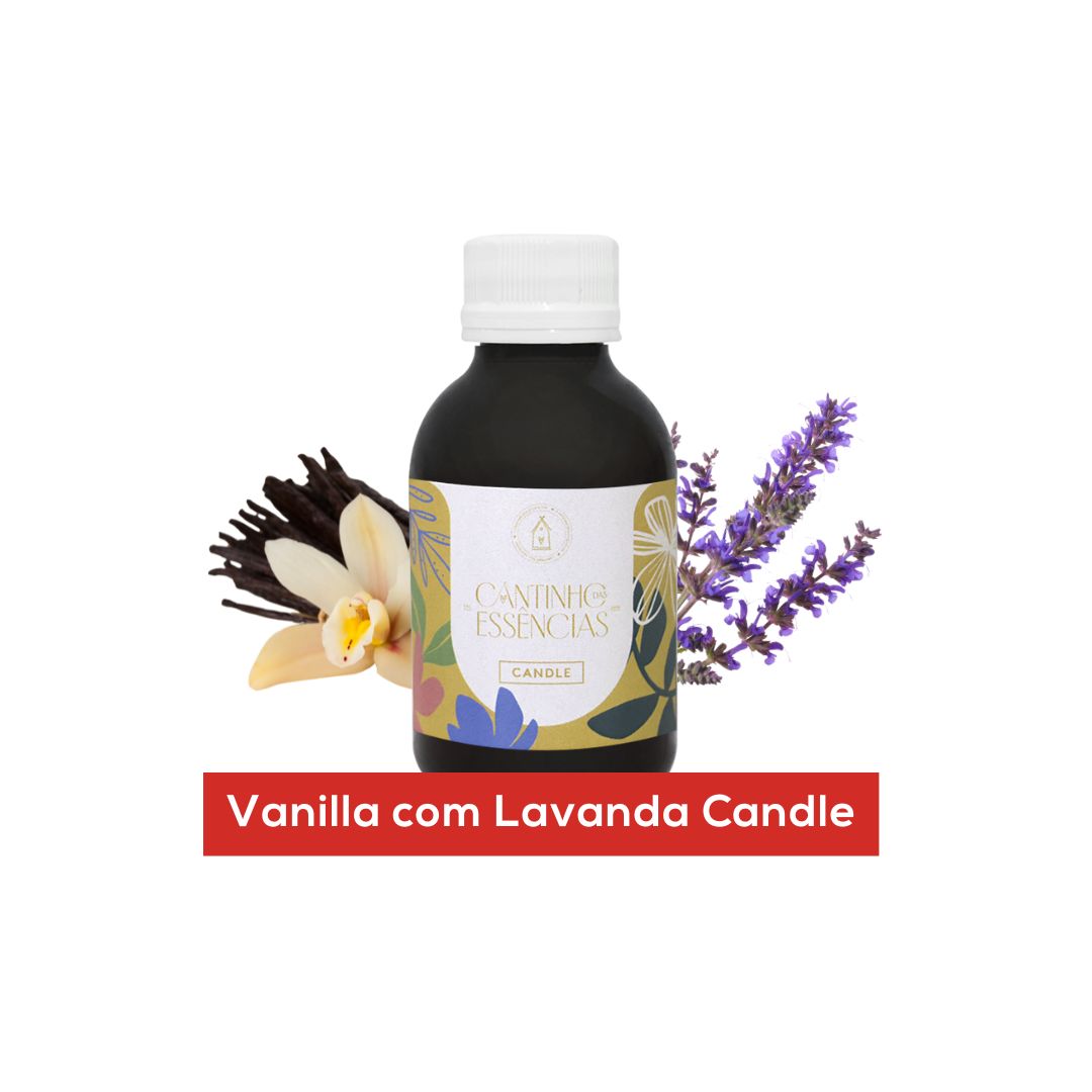 Essência Vanilla Com Lavanda Candle 100g
