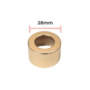 Tampa Furada Luxo Ouro Rosca 28/410mm
