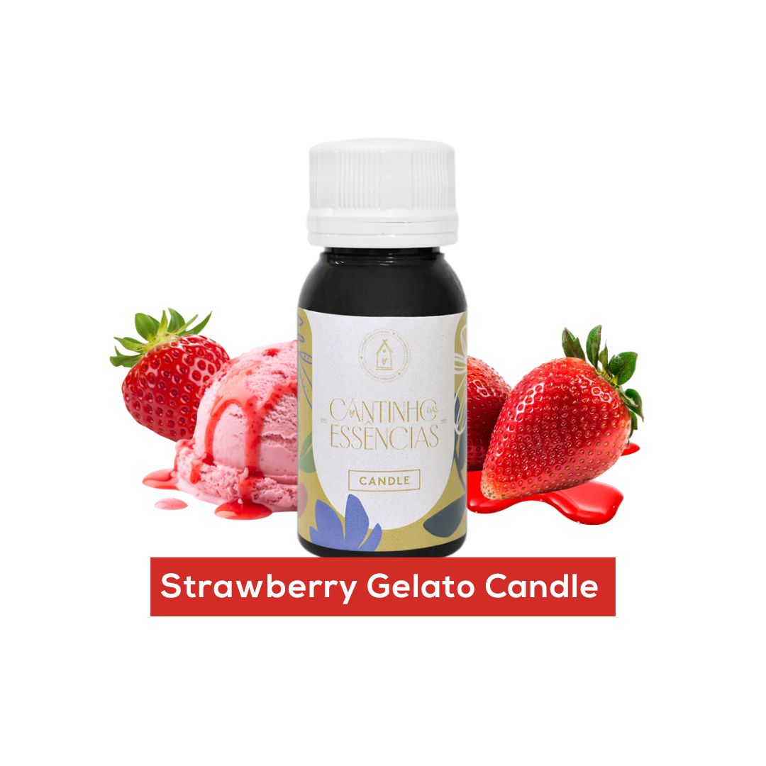 Essência Strawberry Gelato Candle 30g