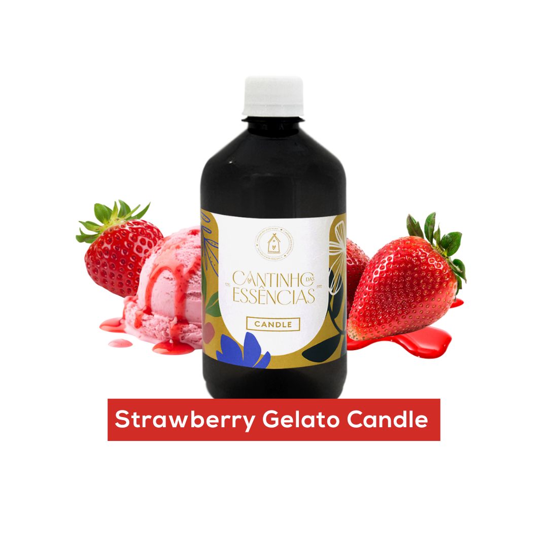 Essência Strawberry Gelato Candle 500g
