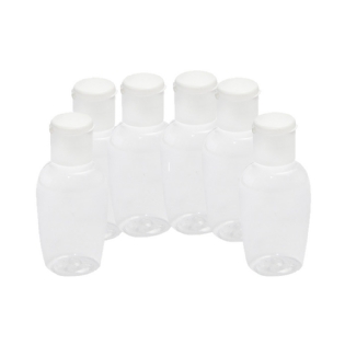 Kit Frasco Tulipa 30ml C/ Tampa Flip Top Branca 6und