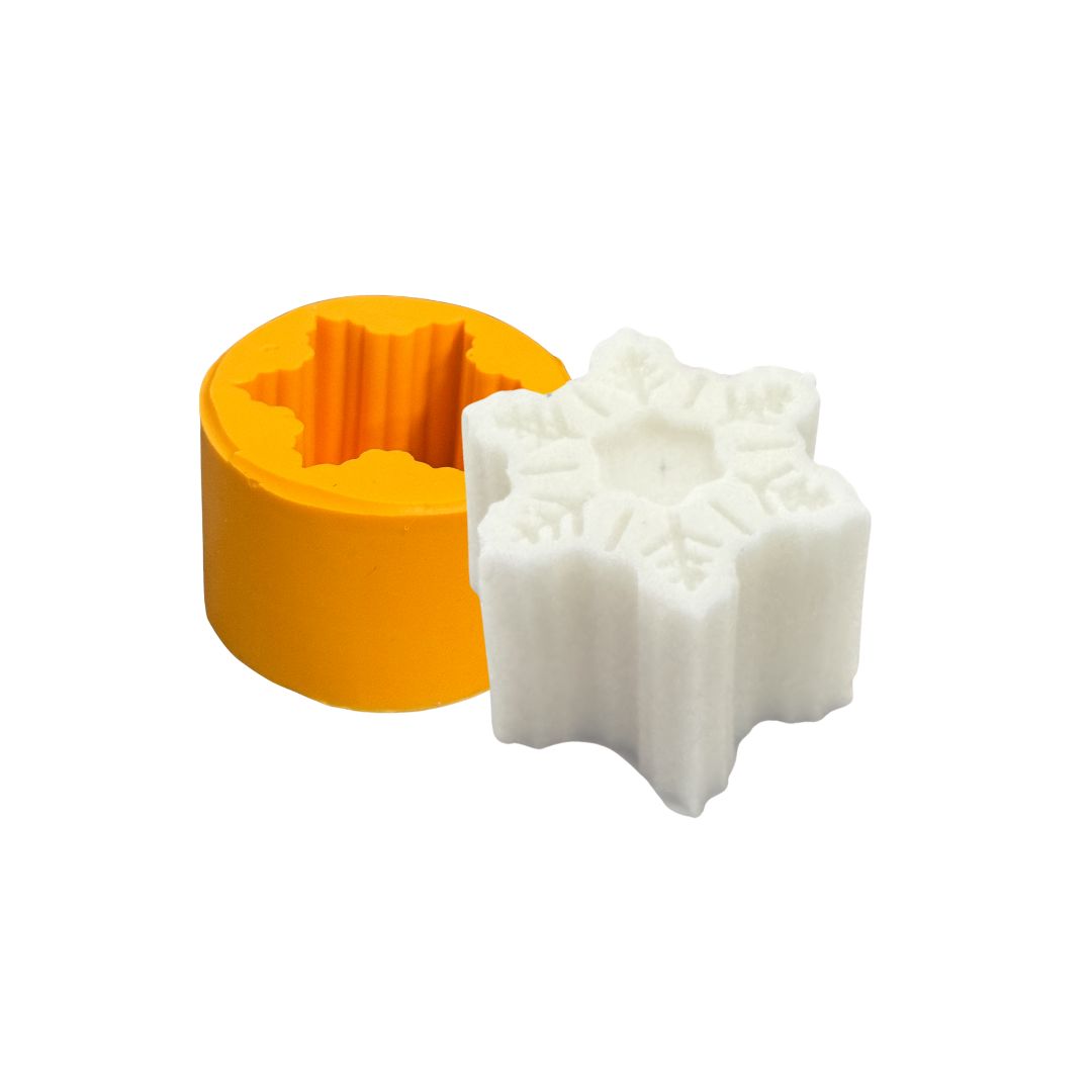 Molde De Silicone Flocos De Neve Natal