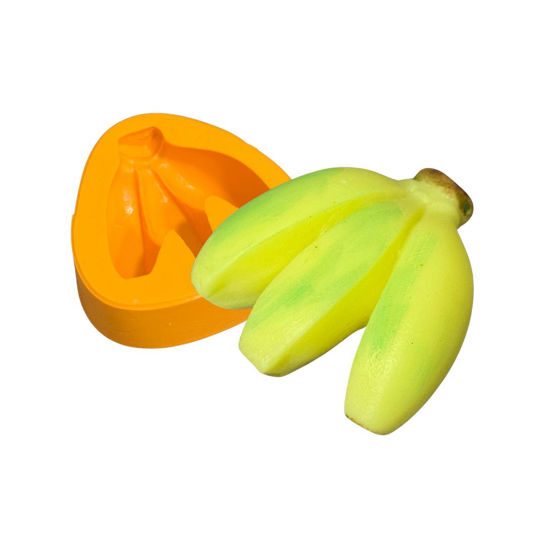 Molde De Silicone Cacho De Banana P