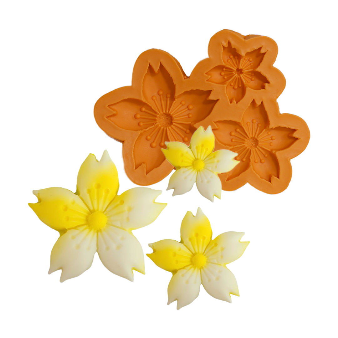 Molde De Silicone Flor Tropical 03 Cavidades